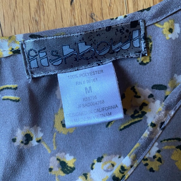 Gray & yellow floral dress - adorable for spring! - Picture 7 of 7